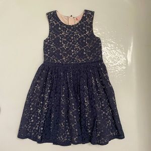 Size 5T girls navy blue lace dress